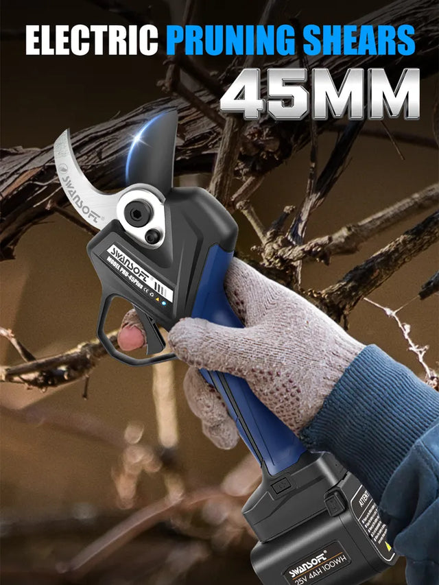 Foarfecă Electrică Profesională Swansoft PRU-45  PLUS(45mm) - Motor 1150W, Kit Rucsac, 2 Acumulatori